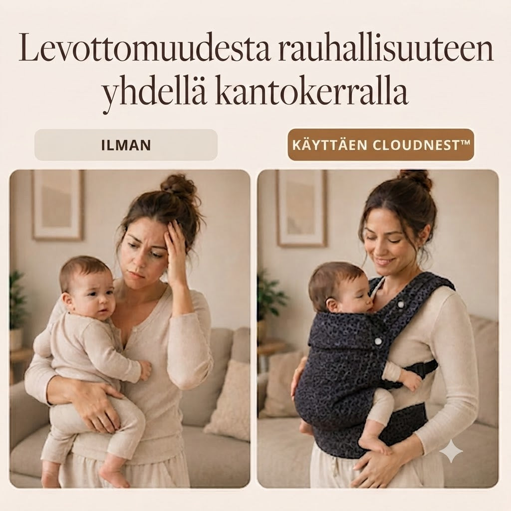 CloudNest™ ergonominen rintareppu | Lähellä sinua, kätesi vapaina