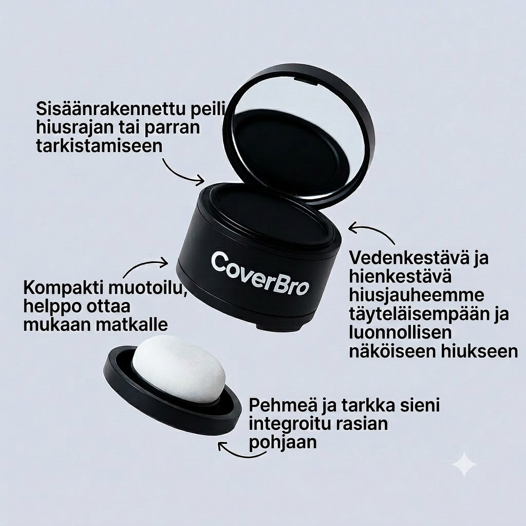 CoverBro™ Hiuspuuteri | Vedenkestävä