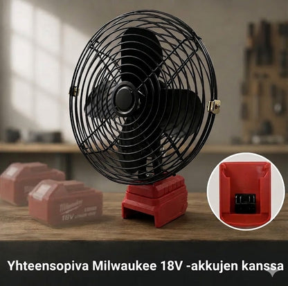 VoltAir Pro: Työkalun akulla toimiva kannettava tuuletin