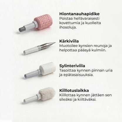 Sähköinen kynsiviila digitaalisella nopeudensäädöllä