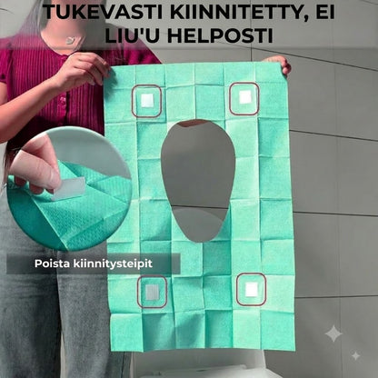 Liukumattomat kertakäyttöiset wc-istuinsuojat – 10 kpl