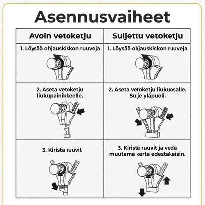 Vetoketjun korjaussarja / Vaihtopäät (6 kpl)