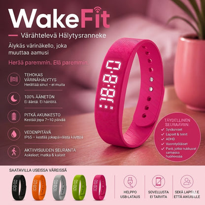 WakeFit – Värisevä herätysranneke | Älykäs värinäherätyskello, joka muuttaa aamusi
