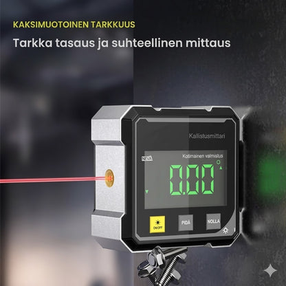 🔥4-sivuinen magneettinen digitaalinen kulmamittari laserilla