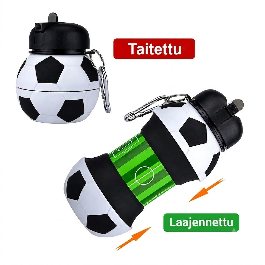 FlexBall™ | Kokoonmenevä silikoninen urheilupullo (pallomuotoilu)