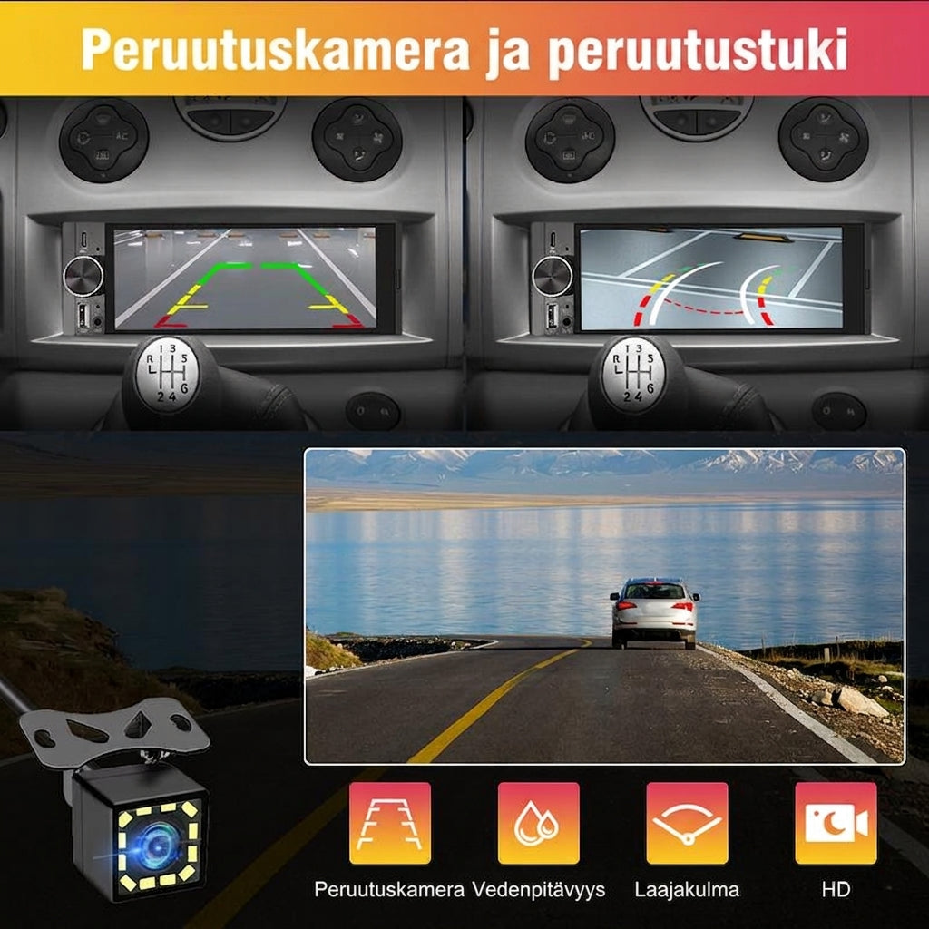 6,36 tuuman langaton älykäs kosketusnäyttö | Bluetooth | Ääniohjaus | HD-multimediakosketusnäyttö