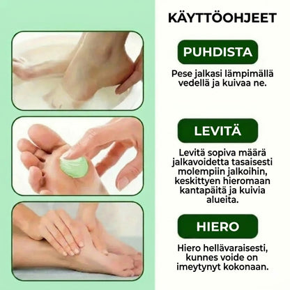 Kosteuttava jalkavoide tea tree -öljyllä ja aloe veralla