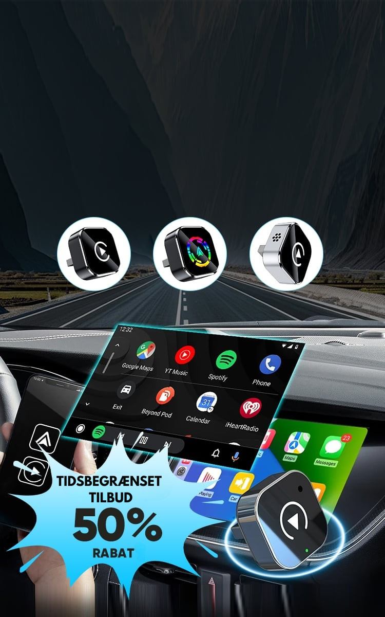 AjaViisaasti™ | Langaton CarPlay & Android Auto