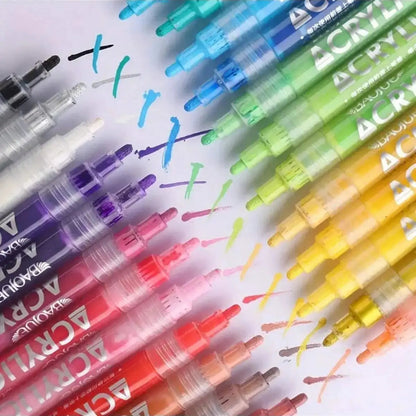 Nail Art Marker™ | Koristelukynä ohuille & paksuille viivoille | Tarkkoihin yksityiskohtiin ja täyteläisiin väripintoihin