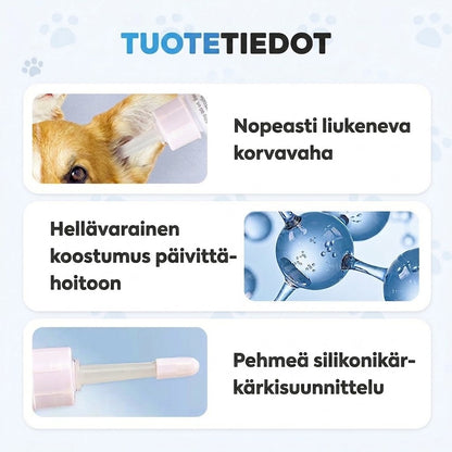 🐾 OSTA 2, SAAT 1 ILMAISEKSI! ✨ Korvanpuhdistusaine lemmikeille – Mieto ja rauhoittava aloe vera -koostumus koirille ja kissoille, ehkäisee tulehduksia ja pahaa hajua 🌿👂