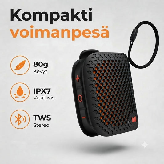 Kannettava bluetooth-kaiutin magneettikiinnikkeellä