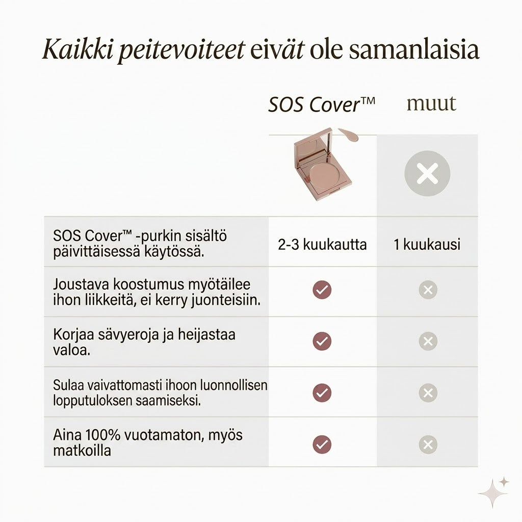 SOS Cover™ Väriä korjaava peitevoide