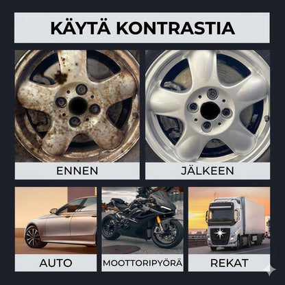 RustVæk™ | Ruosteenpoistospray autoille ja metallipinnoille