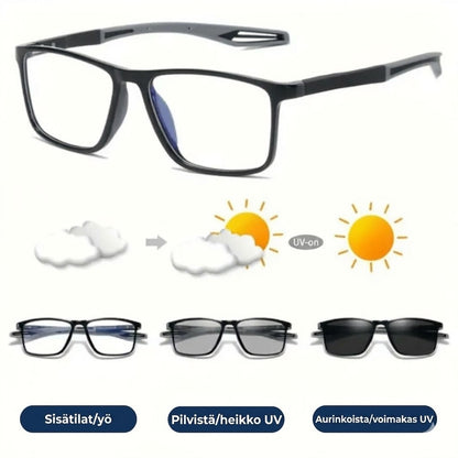 👓 Kaksiteholasit aurinko- ja sinivalosuojalla (UV)