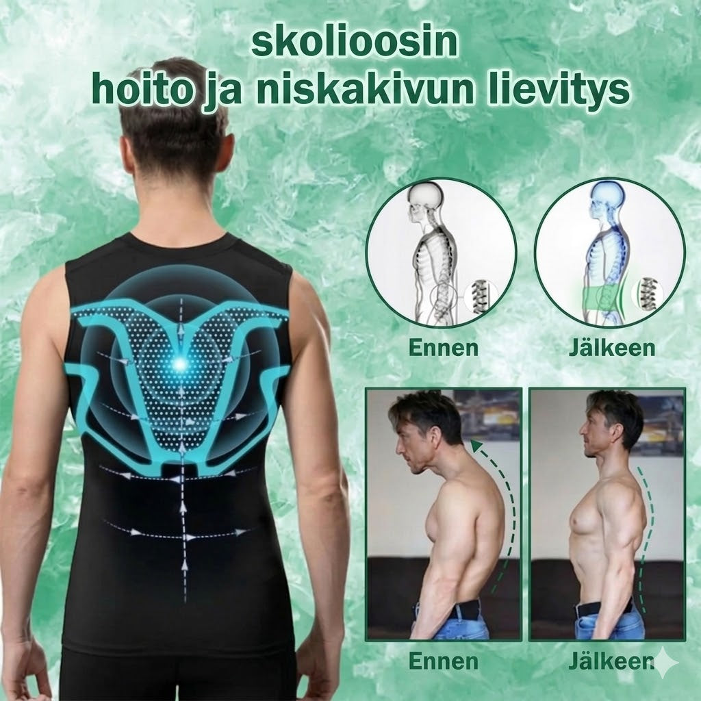 RankVest™ Kompressioliivi miehille – parempi ryhti ja hoikempi siluetti