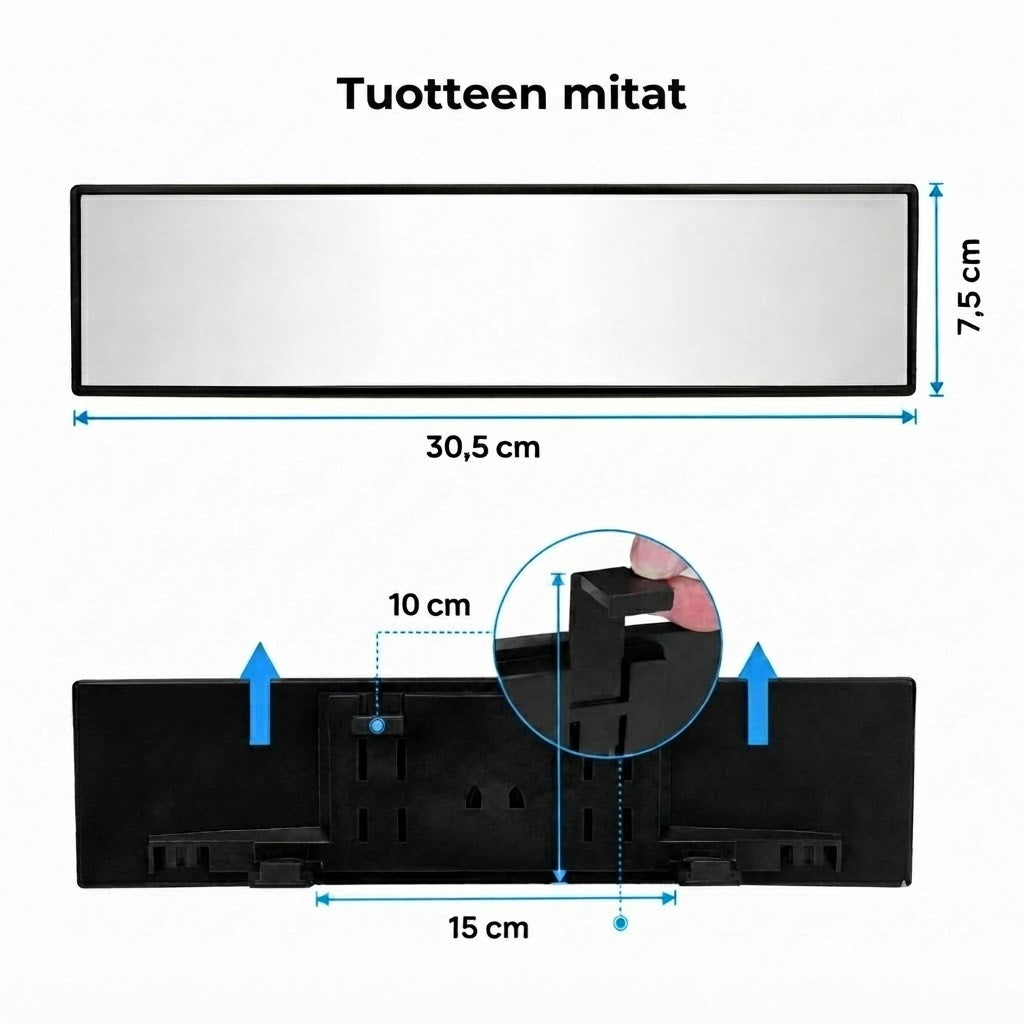 Panoraamataustapeili klipsikiinnityksellä