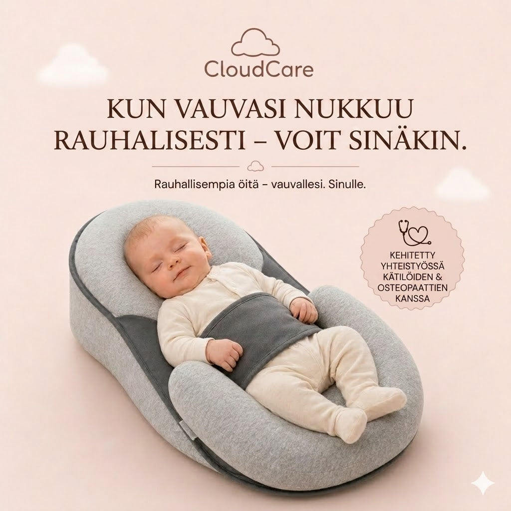 CloudCare™ Ergonominen vauvan tyyny kaltevuudella