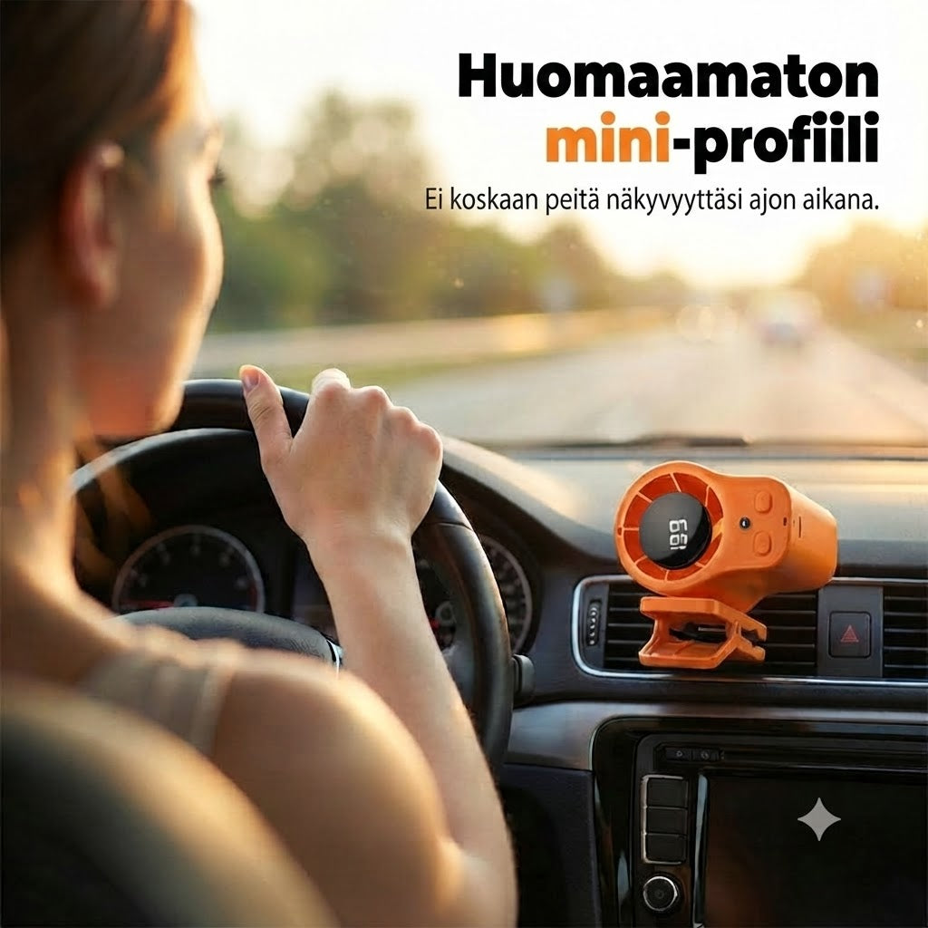 Handsfree henkilökohtainen tuuletin LED-näytöllä