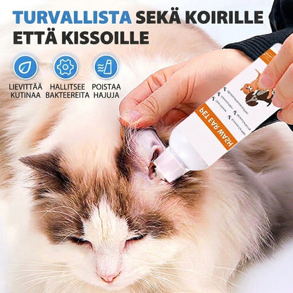🐾 OSTA 2, SAAT 1 ILMAISEKSI! ✨ Korvanpuhdistusaine lemmikeille – Mieto ja rauhoittava aloe vera -koostumus koirille ja kissoille, ehkäisee tulehduksia ja pahaa hajua 🌿👂