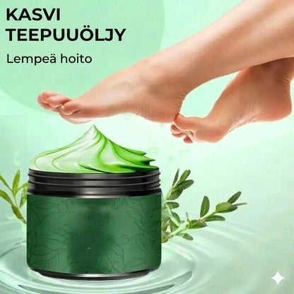 Kosteuttava jalkavoide tea tree -öljyllä ja aloe veralla