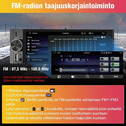 6,36 tuuman langaton älykäs kosketusnäyttö | Bluetooth | Ääniohjaus | HD-multimediakosketusnäyttö
