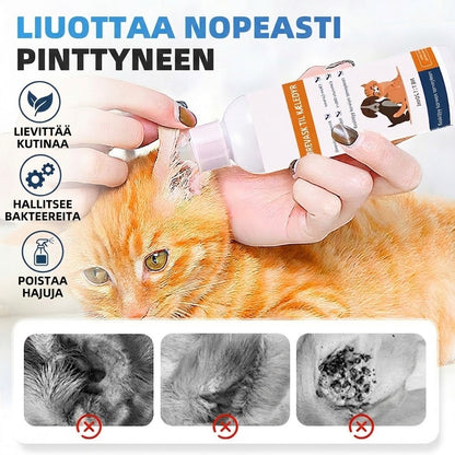 🐾 OSTA 2, SAAT 1 ILMAISEKSI! ✨ Korvanpuhdistusaine lemmikeille – Mieto ja rauhoittava aloe vera -koostumus koirille ja kissoille, ehkäisee tulehduksia ja pahaa hajua 🌿👂