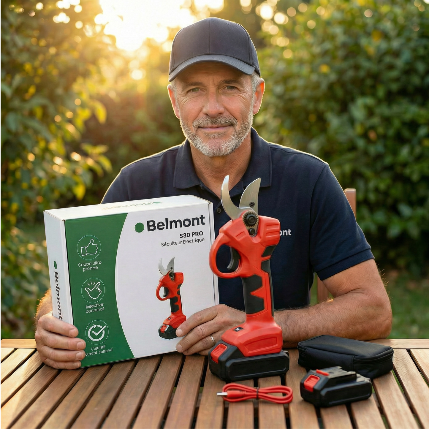 Ladattavat ja johdottomat sähköiset S30 PRO -oksansakset – Tarkka ja tehokas leikkaus ammattimaiseen puutarhanhoitoon