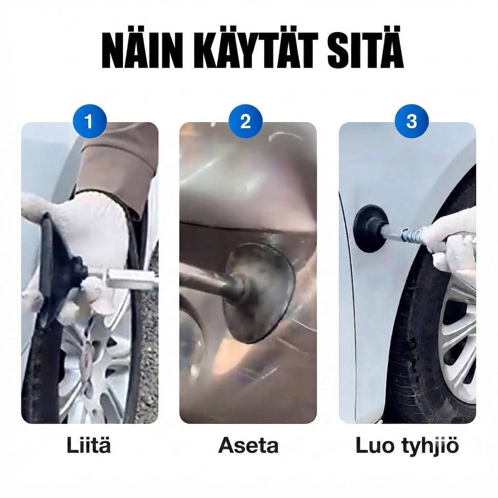 Lommonoikaisija imukuppi auton korille – Lommojen korjaustyökalu