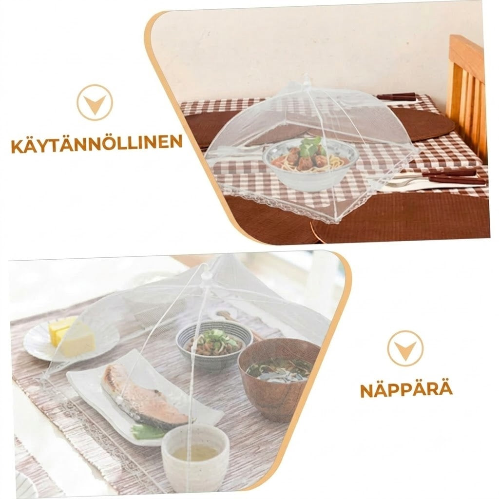 Kokoontaitettava ruokasuoja