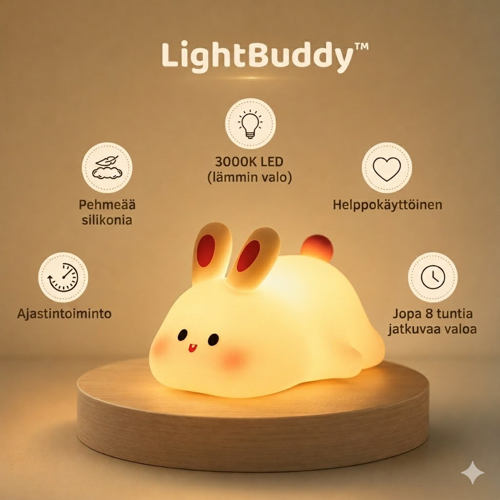 LightBuddy™ Yövalo – Pehmeää valoa rauhallisiin öihin