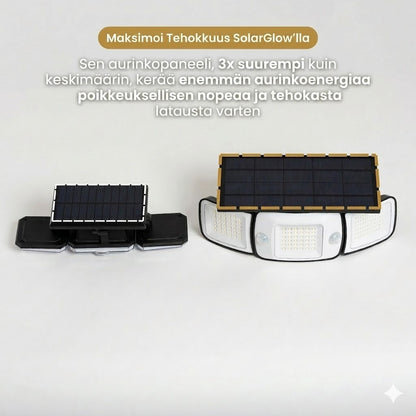 SolarGlow™ | Aurinkokennokäyttöinen ulkovalaisin liiketunnistimella