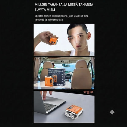 🧔Kannettava Sähköinen Miniparranajokone Miehille – Tekoälytunnistus, Magneettinen Pää, Pikalataus
