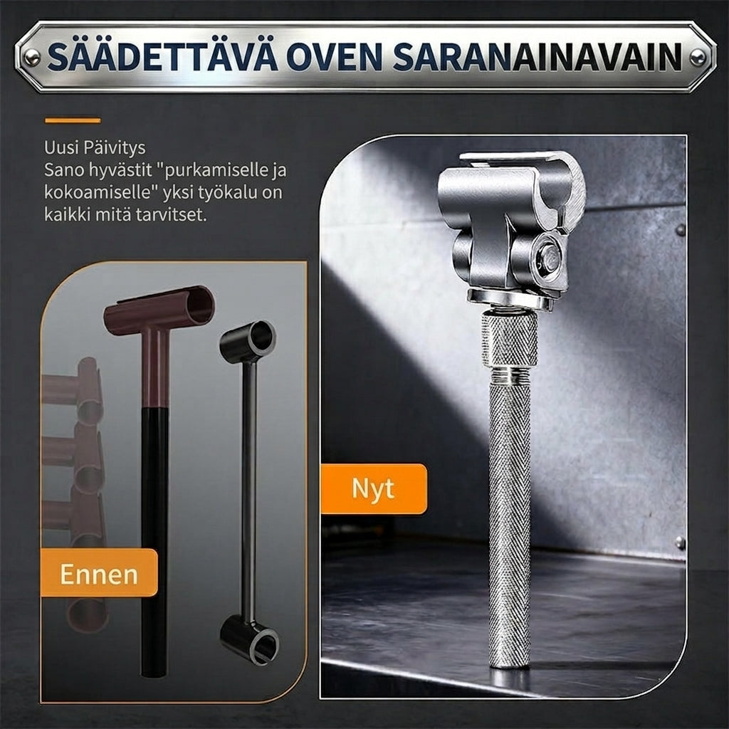 🔧 Universaali säädettävä saranaväännin – Vankka rakenne, ergonominen kahva & helppokäyttöinen 🚪