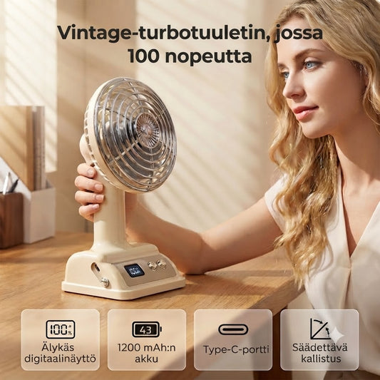 Kannettava Pöytätuuletin