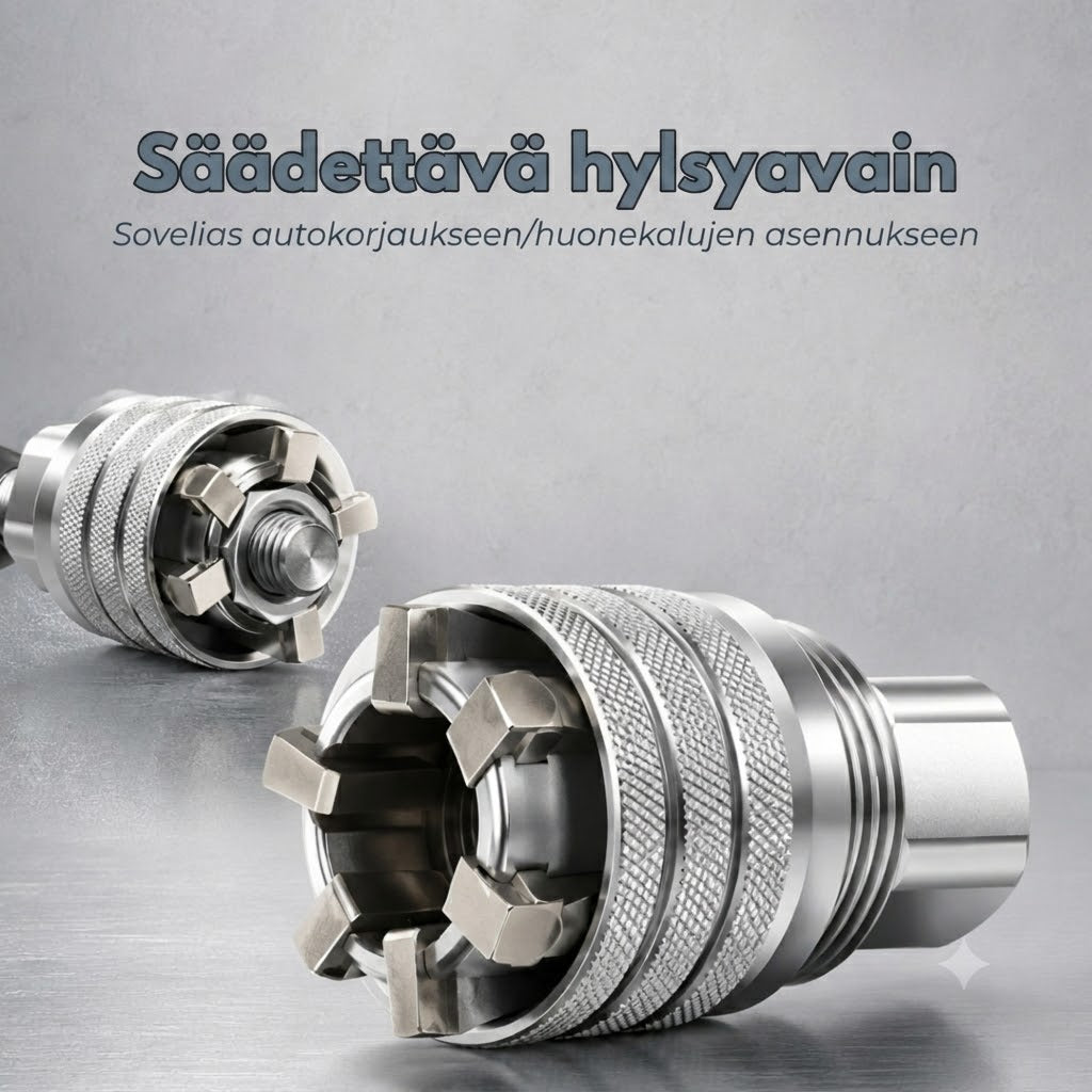 Yleisavain™ Yksi avain, joka sopii kaikkiin kokoihin, jopa kuluneisiin pultteihin