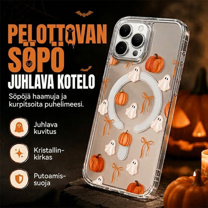 Söpö läpinäkyvä Halloween-puhelinkuori