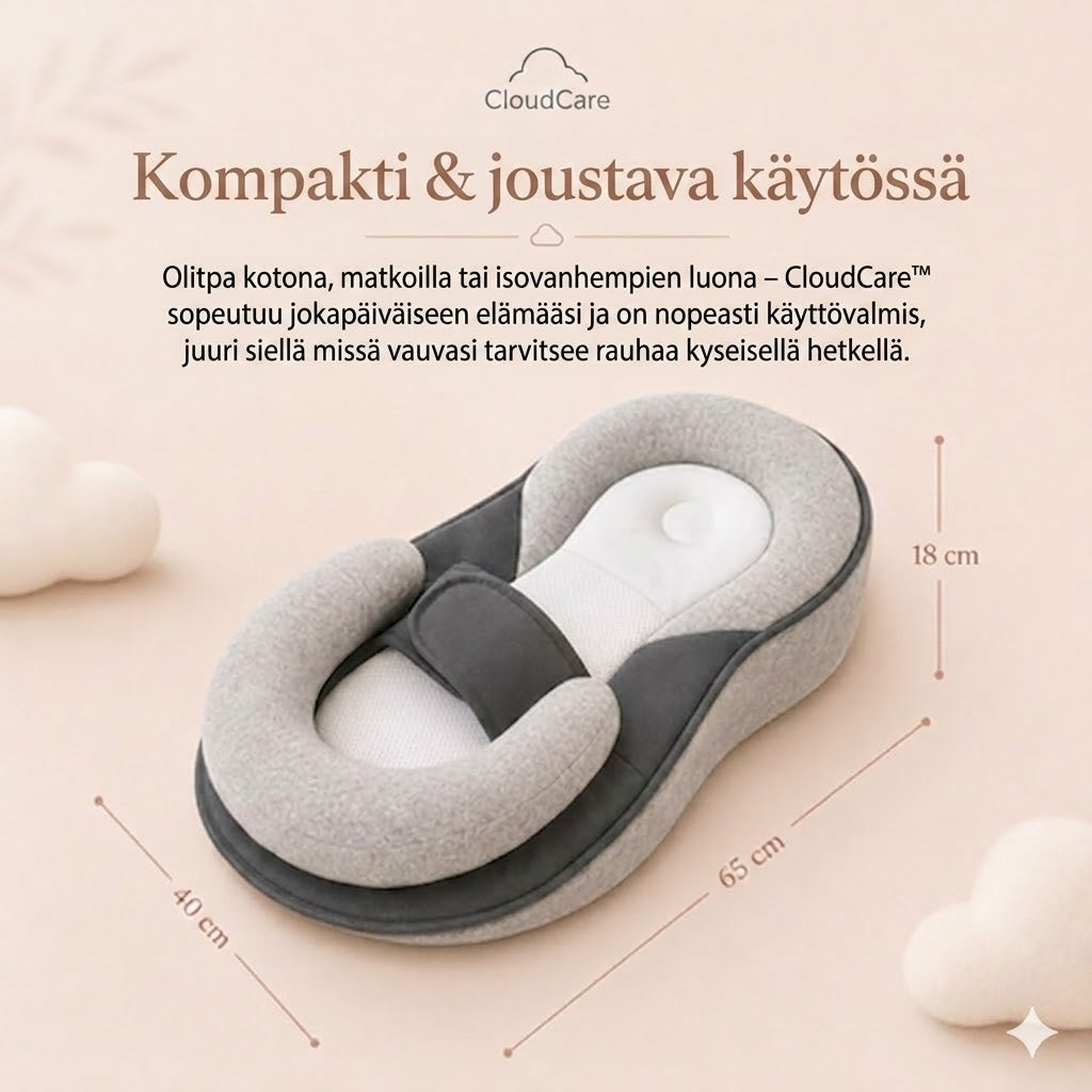 CloudCare™ Ergonominen vauvan tyyny kaltevuudella