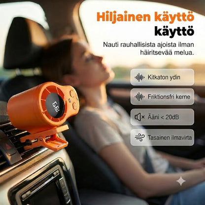 Handsfree henkilökohtainen tuuletin LED-näytöllä