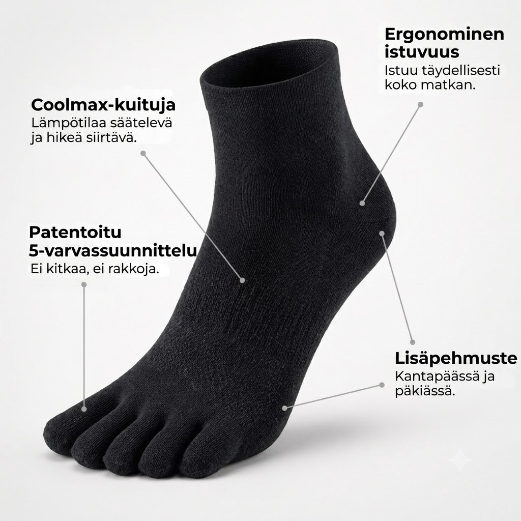 Vaellussukka™ | Kuivat jalat, ei kitkaa, ei rakkoja