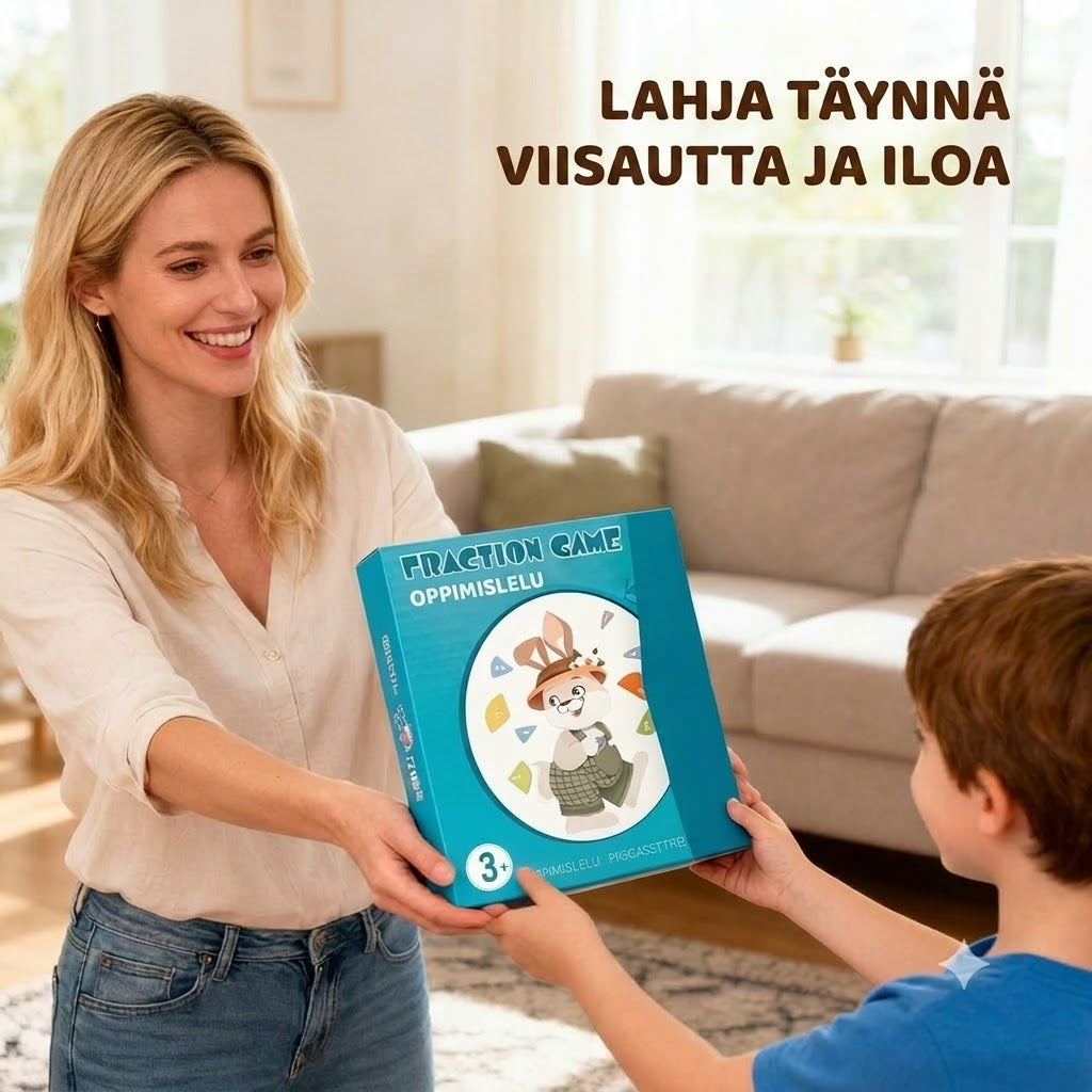 💖 Magneettinen murtoluku-palapelikirja lapsille