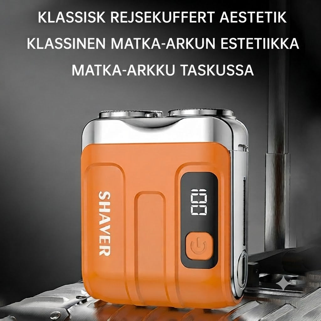 🧔Kannettava Sähköinen Miniparranajokone Miehille – Tekoälytunnistus, Magneettinen Pää, Pikalataus