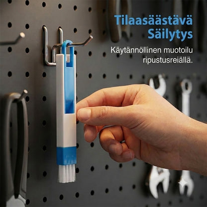 2-in-1 Puhdistusharja urille, raoille & saumoille – Tarkka ja vaivaton puhdistus – Ihanteellinen ikkunoille, kiskoille ja vaikeapääsyisiin kulmiin 🧹🏠