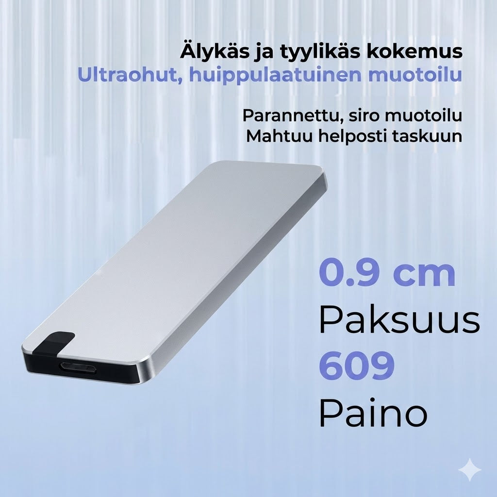 Ulkoinen suuren nopeuden tallennustila USB 3.0 -liitännällä