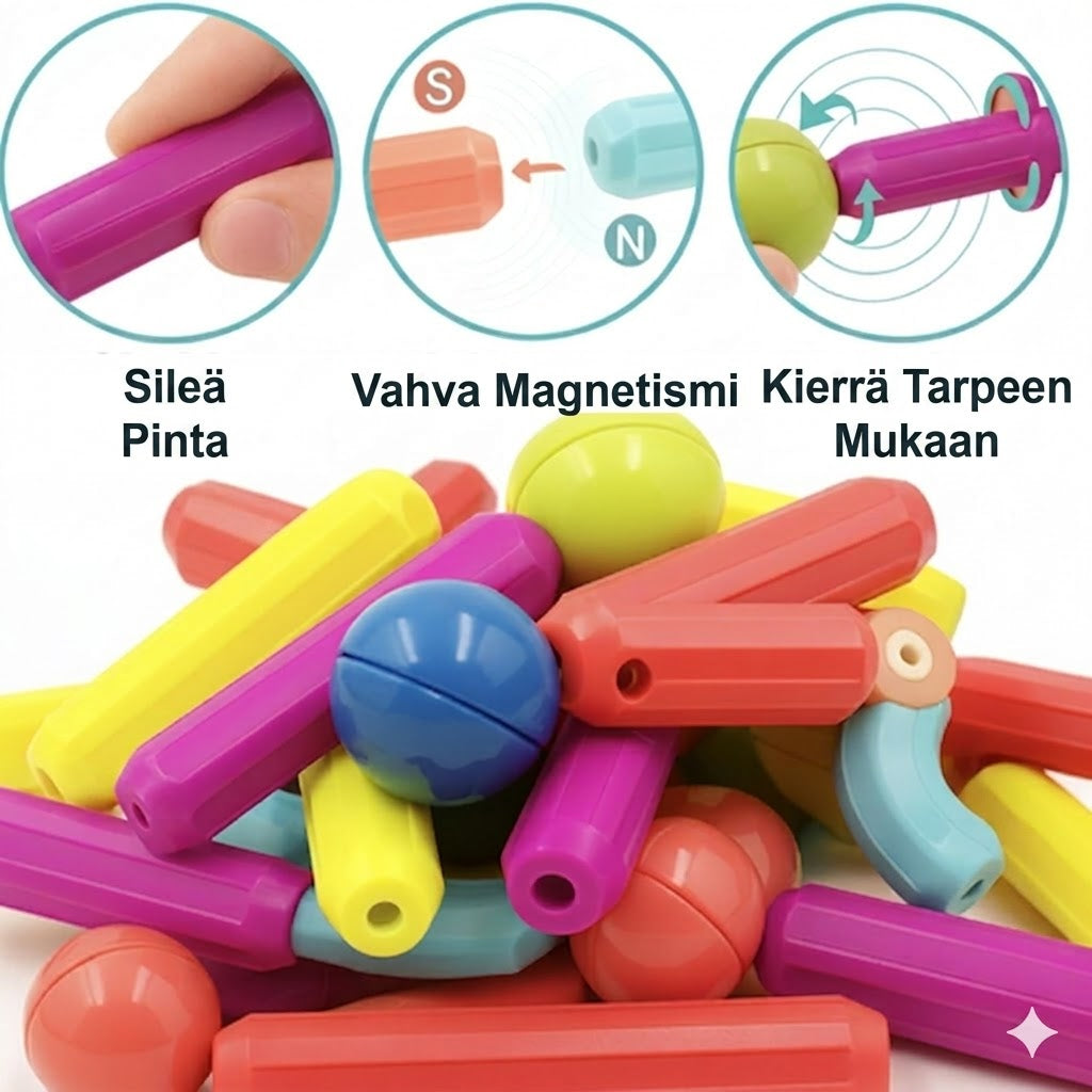 Magnetix™ Magneettiset rakennussauvat