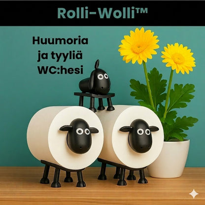Rolli-Wolli™ - Koristeelliset wc-paperitelineet (3 kpl setti)