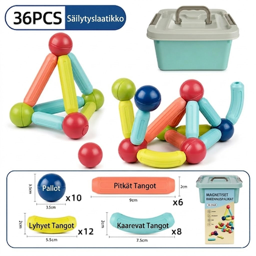 Magnetix™ Magneettiset rakennussauvat