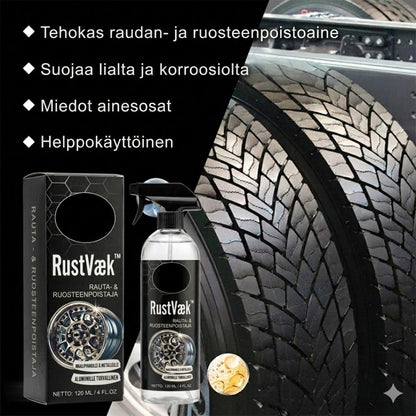RustVæk™ | Ruosteenpoistospray autoille ja metallipinnoille