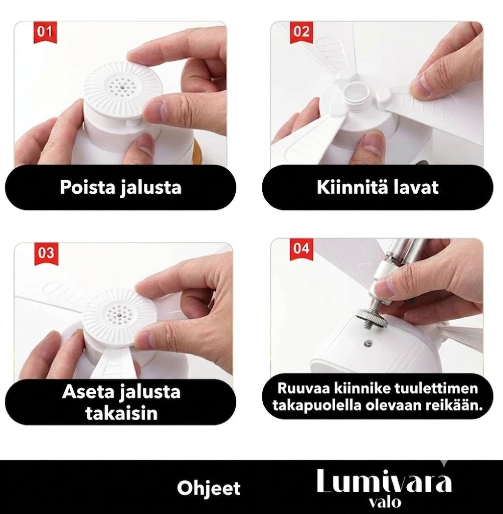 CAMPBREEZE™ | Ladattava lamppu tuulettimella