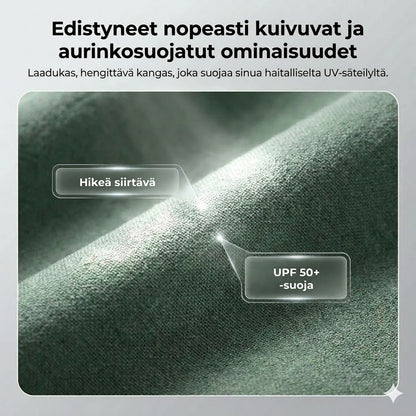 Nopeasti kuivuvat naisten cargoshortsit taskuilla