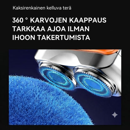 🧔Kannettava Sähköinen Miniparranajokone Miehille – Tekoälytunnistus, Magneettinen Pää, Pikalataus